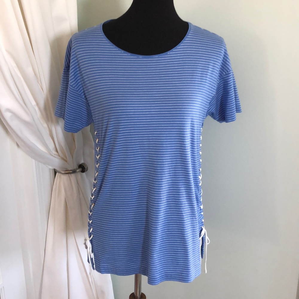J Crew lace up top